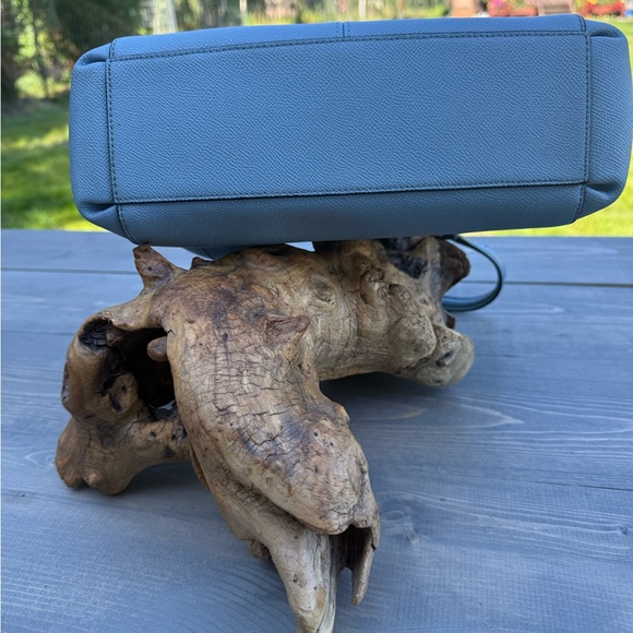 Coach Light Blue Leather Tote - Picture 10 of 10